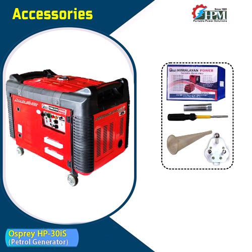 3.3 KVA Ultra Light Weight  Petrol Inverter Generator,  Recoil & Self Start, Model Osprey HP-30is
